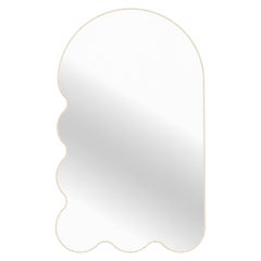 Large Asymetrical Wall Mirror for Living Space - Beige Archvyli L6