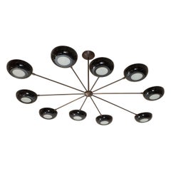 Large Asymmetrical Stilnovo Style Sputnik Chandelier