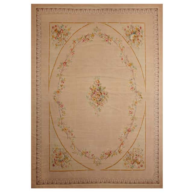 Large Object Under A Rug Antique Paule Leleu French Art Deco Rug with Floral Patterns by Rug and ...