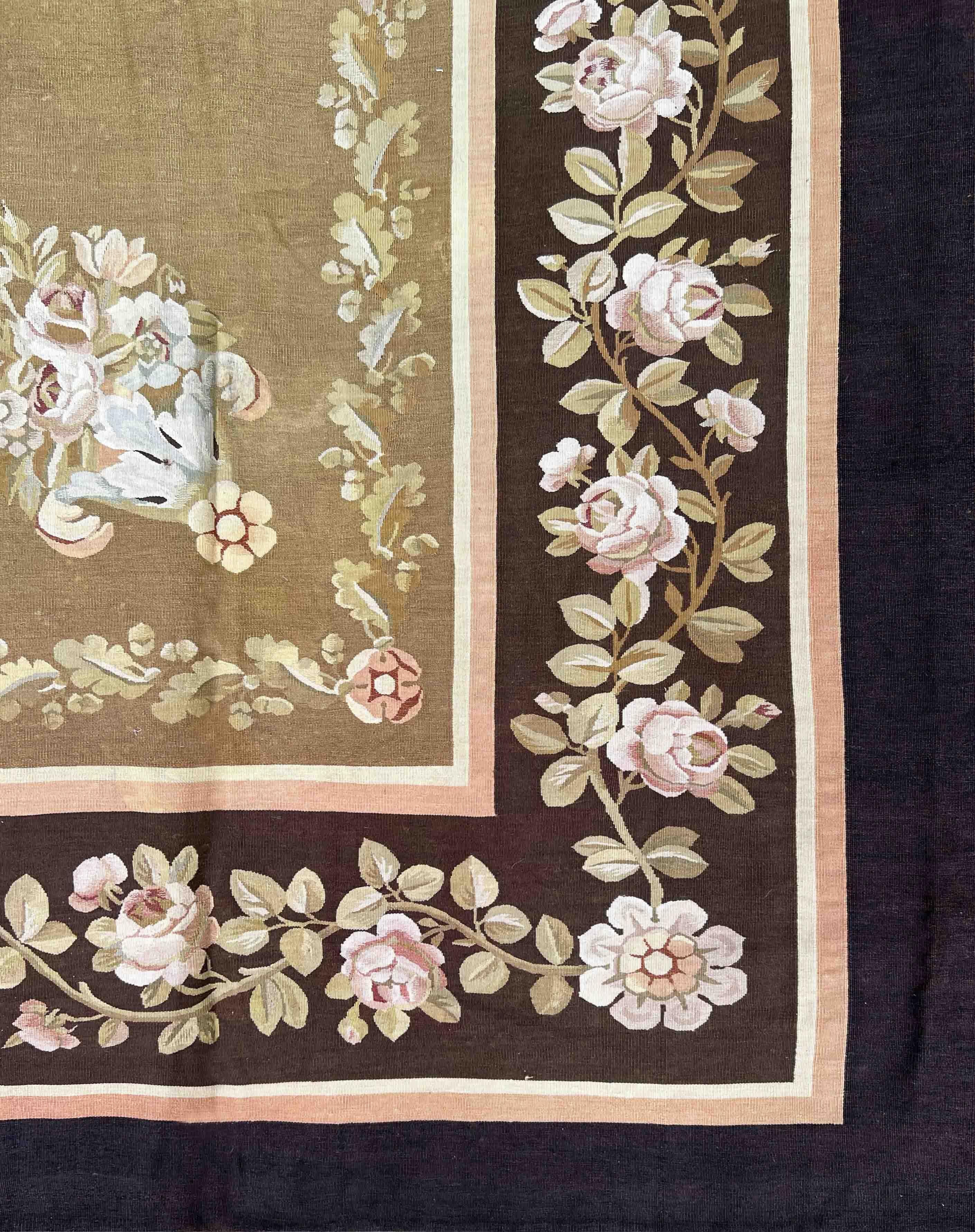 French Large Aubusson Manufacture Rug - Empire Style - 4m10x3m38 - N° 1395 For Sale