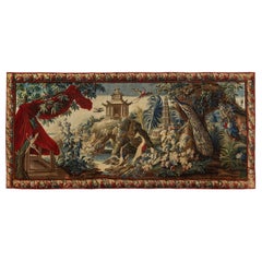 Antique Large Aubusson Tapestry, 1740 Gobelin