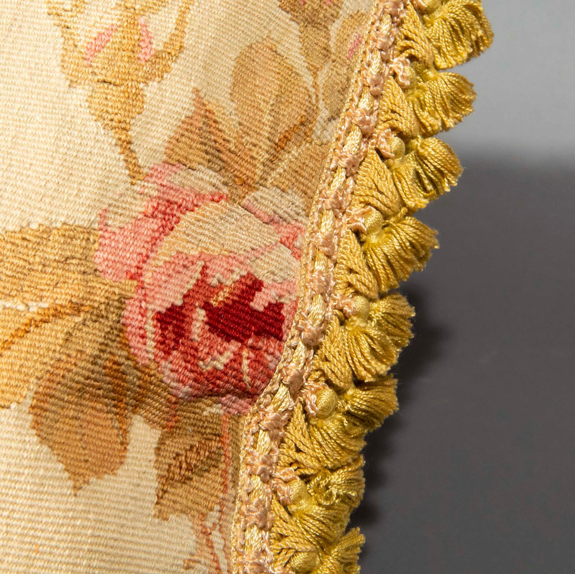 Large Aubusson Tapestry Pillow or Cushion, 18th Century 1