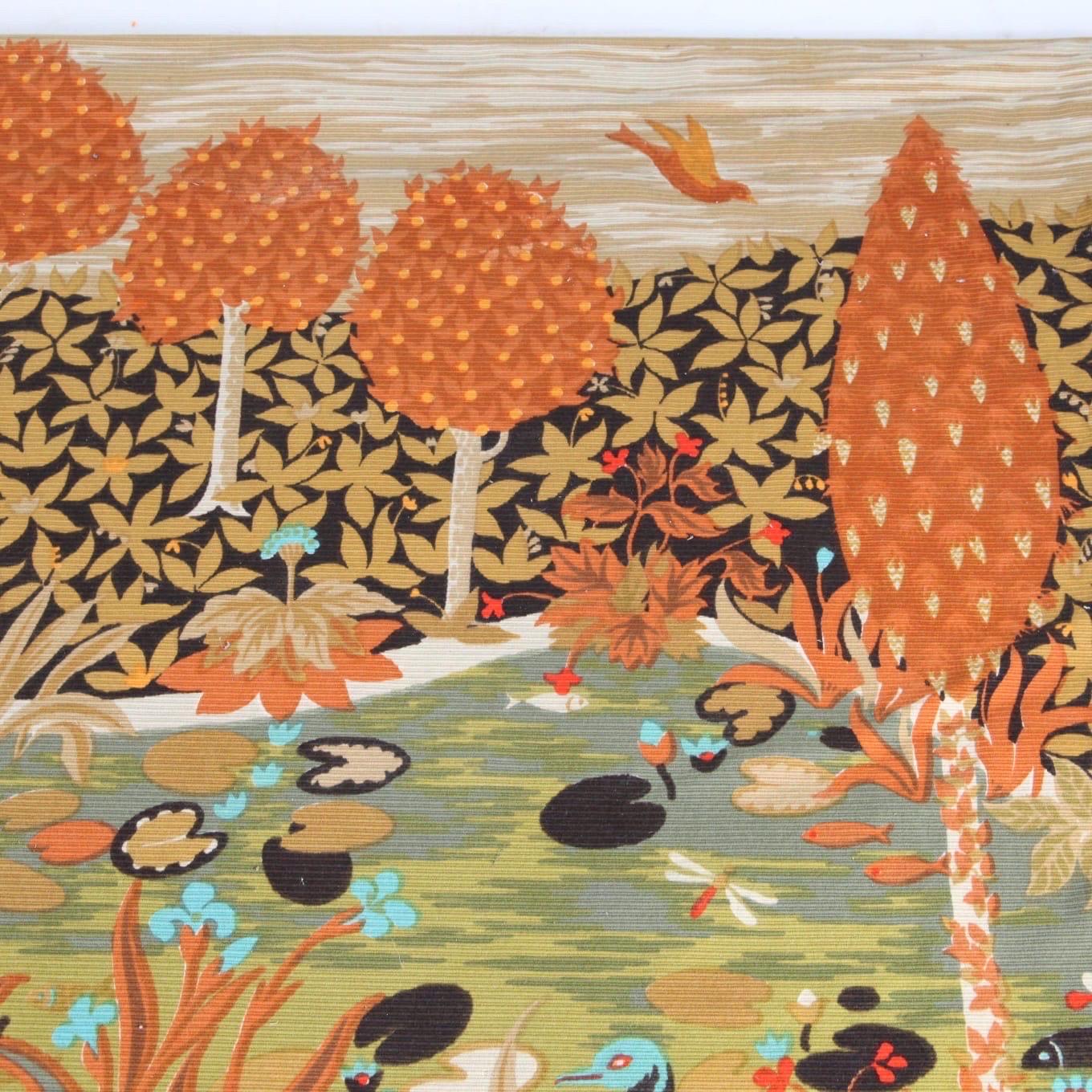Mid-Century Modern Large Aubusson tapestry signed Lallemand