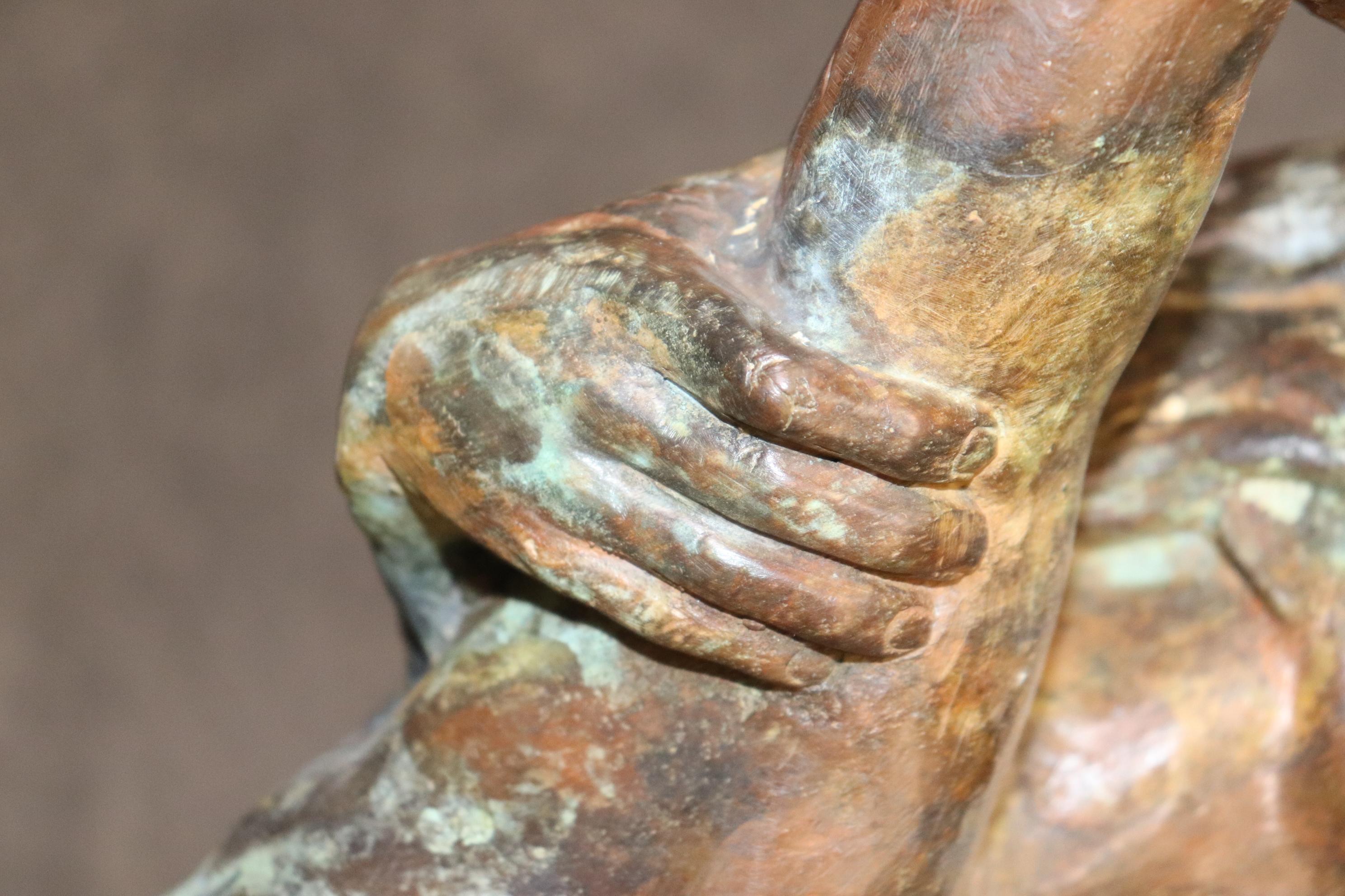 Große Auguste Rodin-Bronze von „Der Kuss“ Spätes genaues Exemplar des Originals im Angebot 4