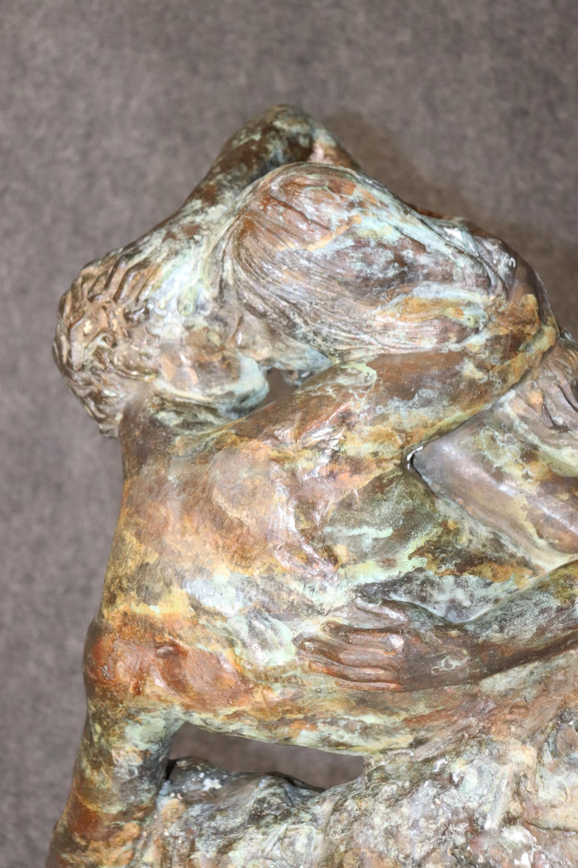 Große Auguste Rodin-Bronze von „Der Kuss“ Spätes genaues Exemplar des Originals im Angebot 5