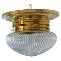 Large Austrian Art Nouveau Ceiling Lamp, 1890s