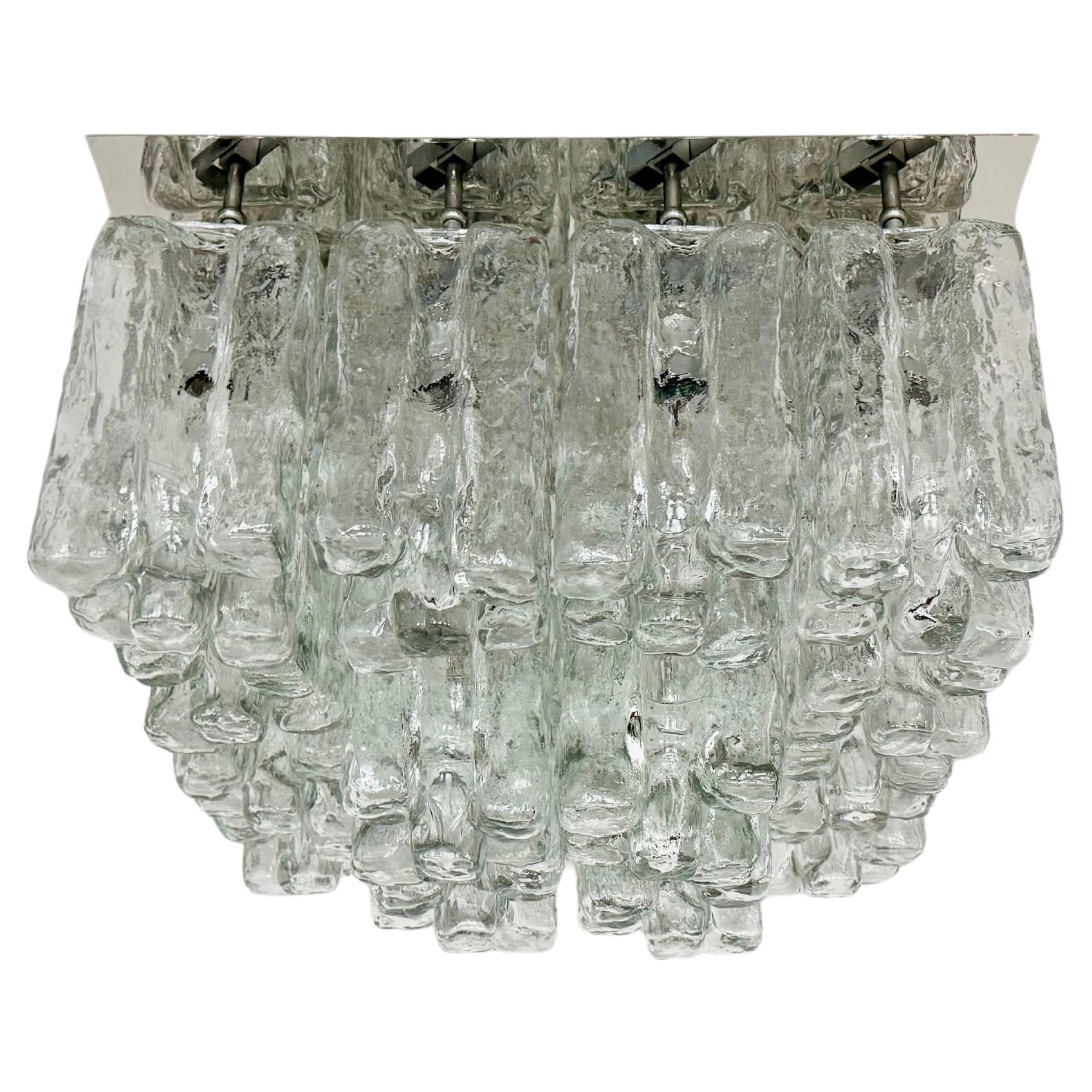 Large Austrian Granada Flush Light by J.T. Kalmar