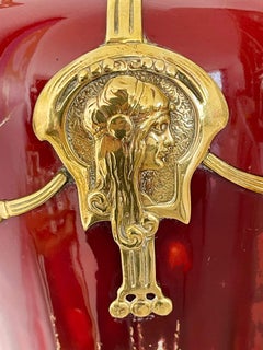 Art Nouveau Large Austrian Secessionist Vase, circa 1900