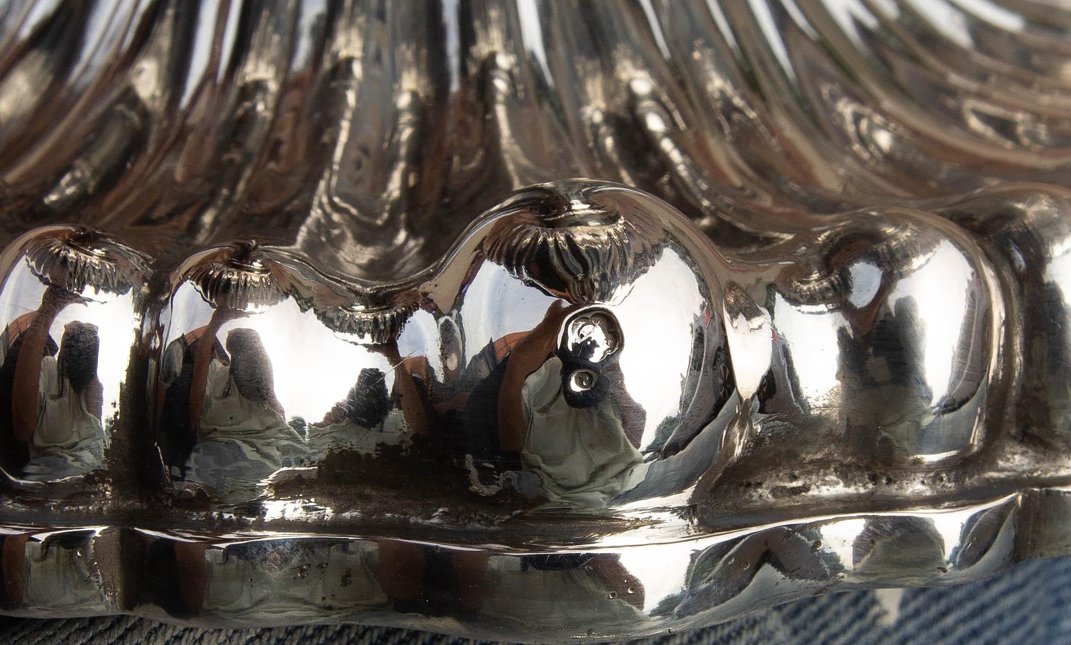 Large Austrian Silver Centerpiece or Punch  Bowl 1