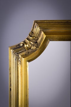 Large Austrian Silver Table Mirror, circa 1860