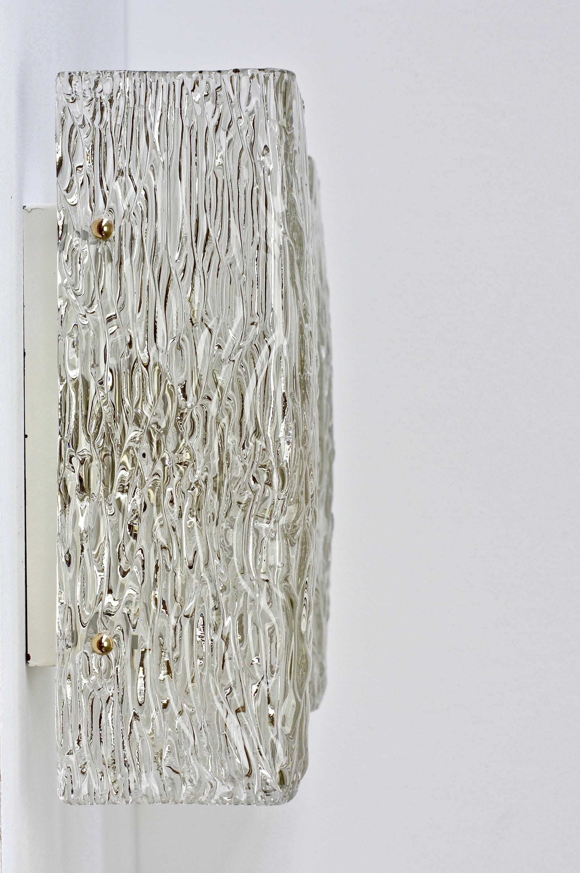 textured glass sconce