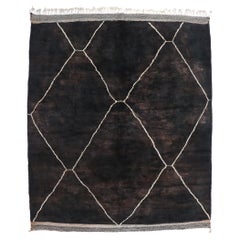 Large Authentic Berber Moroccan Rug, Earth-Tone Elegance Meets Rustic Luxe