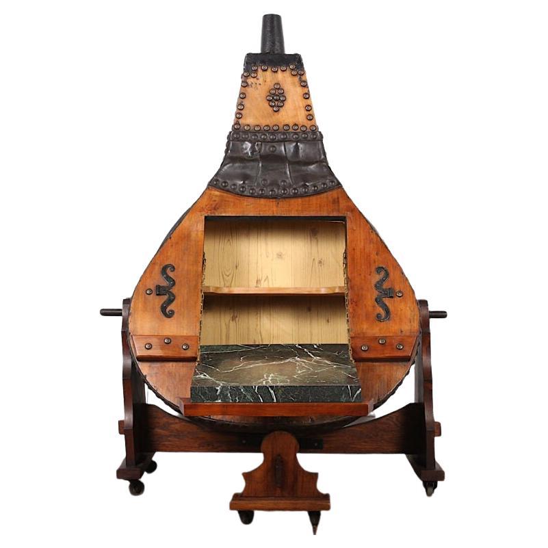 Grand meuble de rangement à liqueur Bellows authentique par un forgeron, vers 1860 en vente