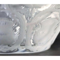 Large Authentic Lalique Thistle Bowl