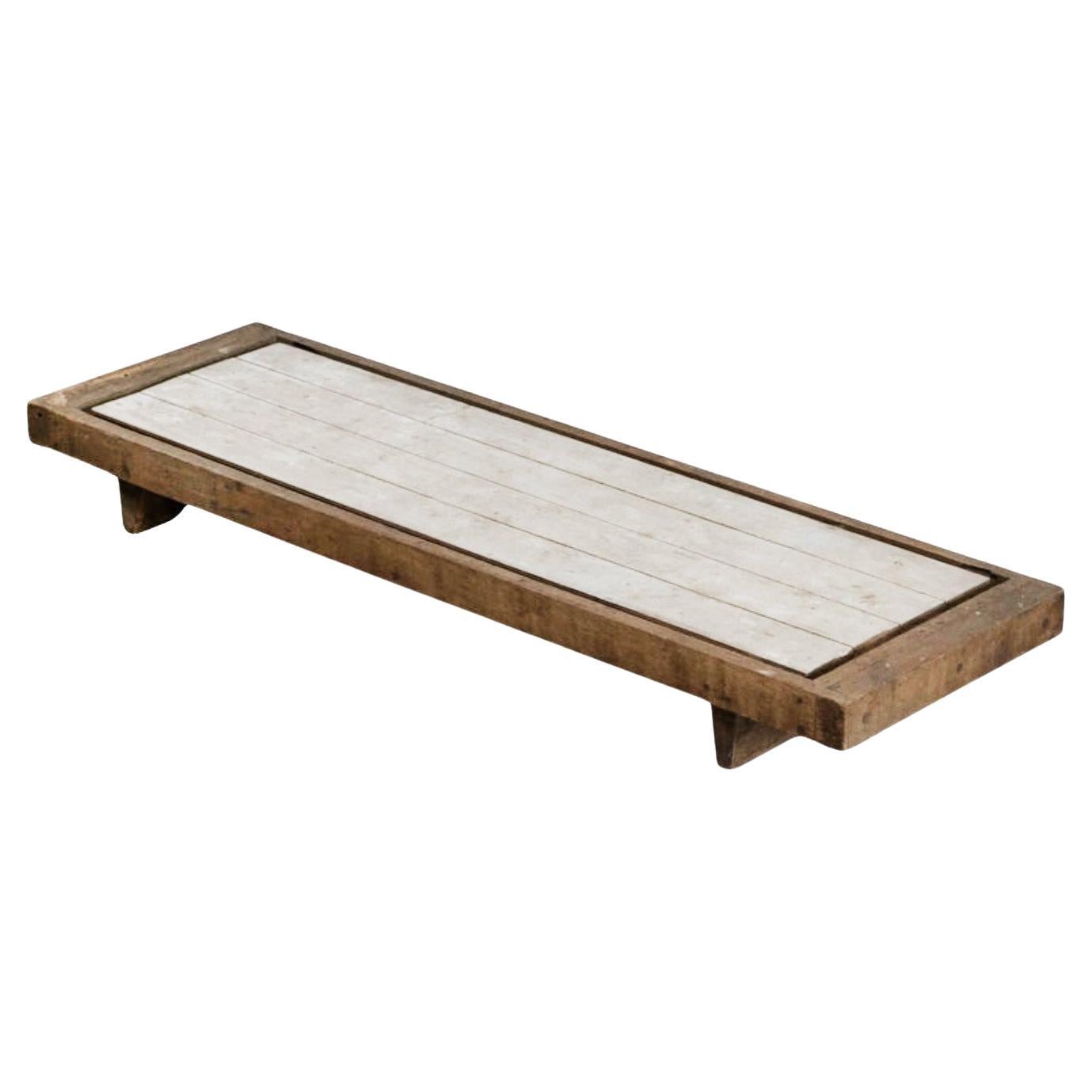 Grande table basse Axel Vervoordt style Wabi Sabi Milieu du 20e siècle en vente