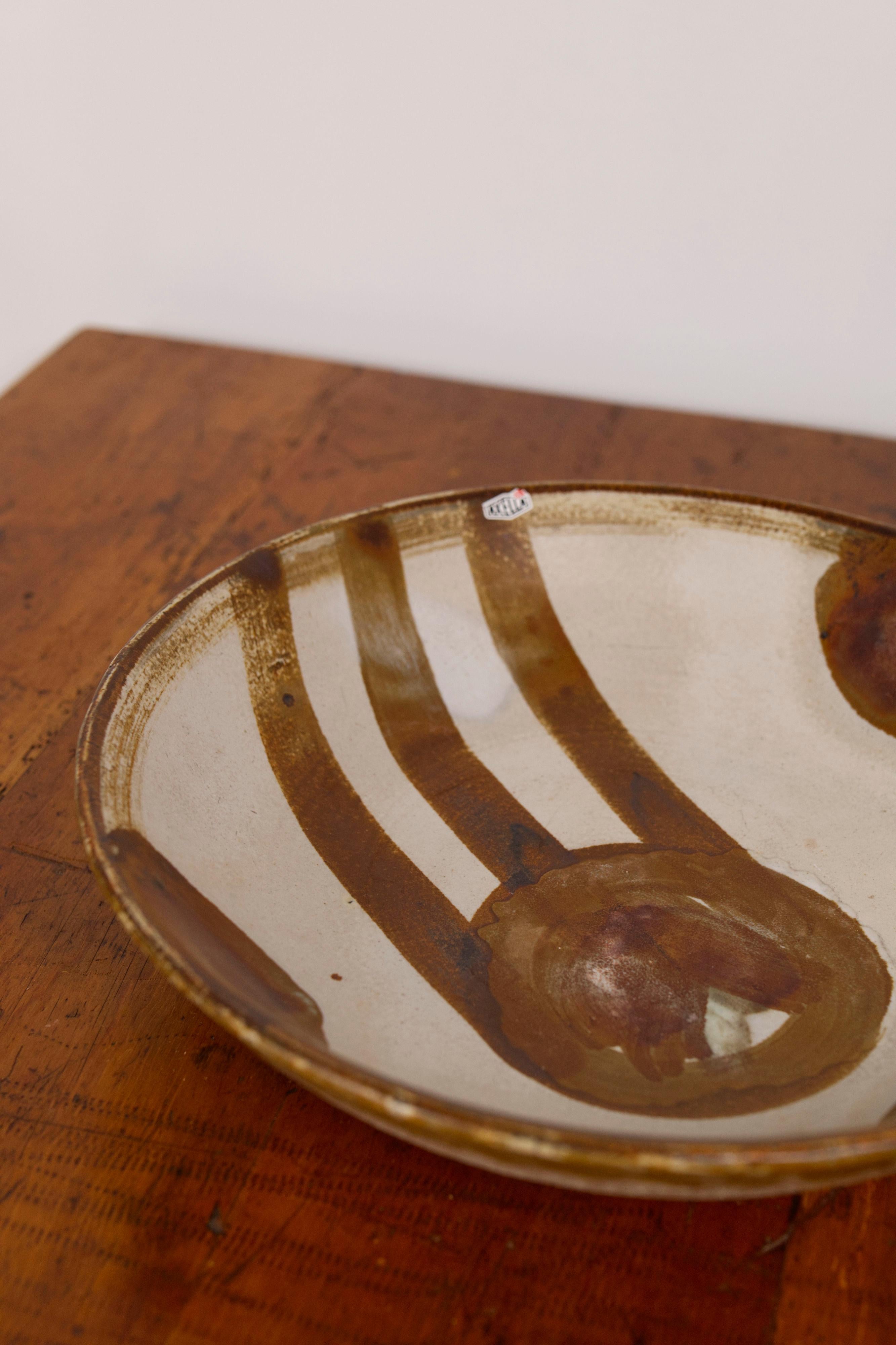 Große Axella Stentoj Schale aus Keramik, Dänemark, 1970er Jahre (Glasiert) im Angebot