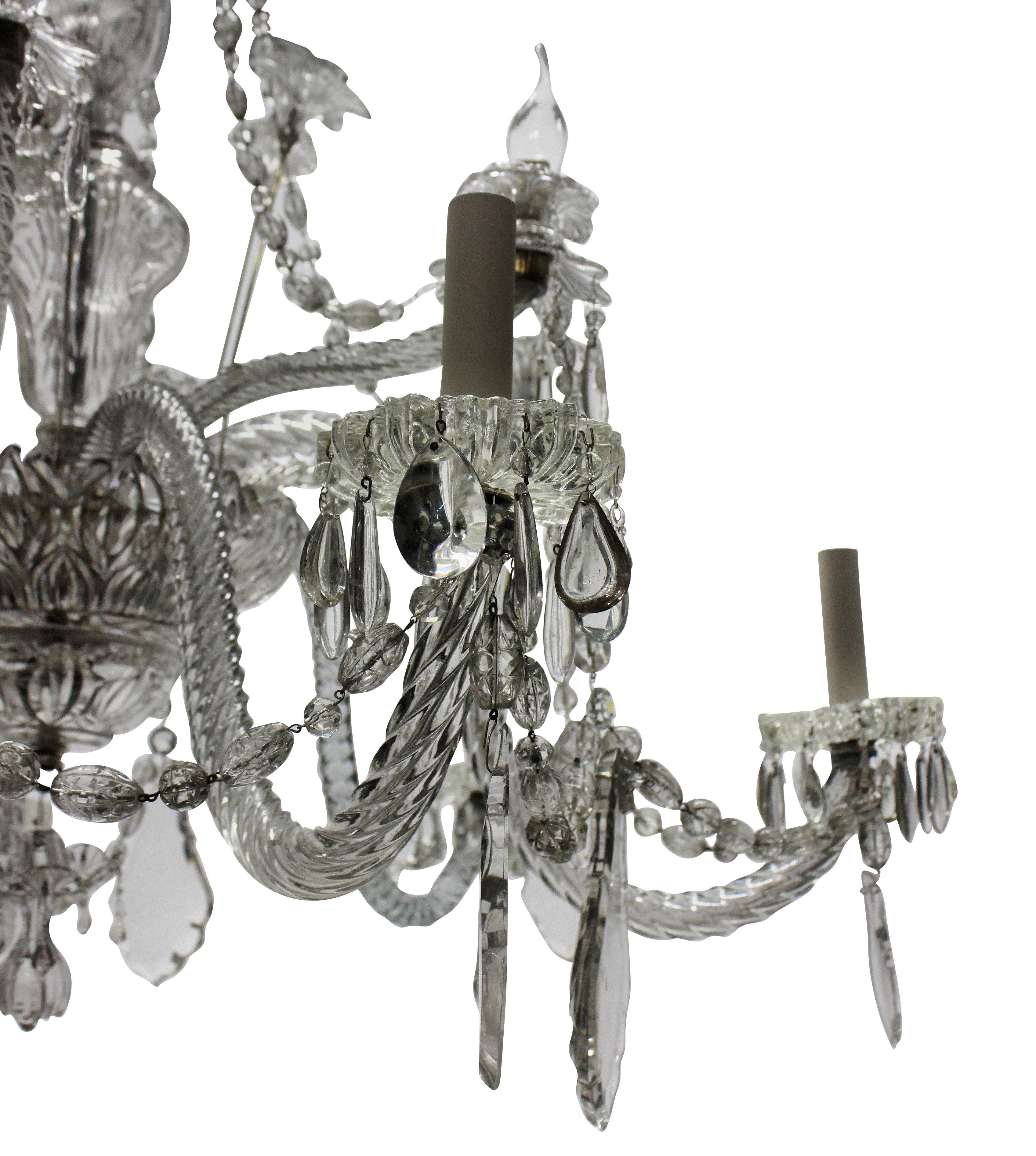 French Large Baccarat Chandelier