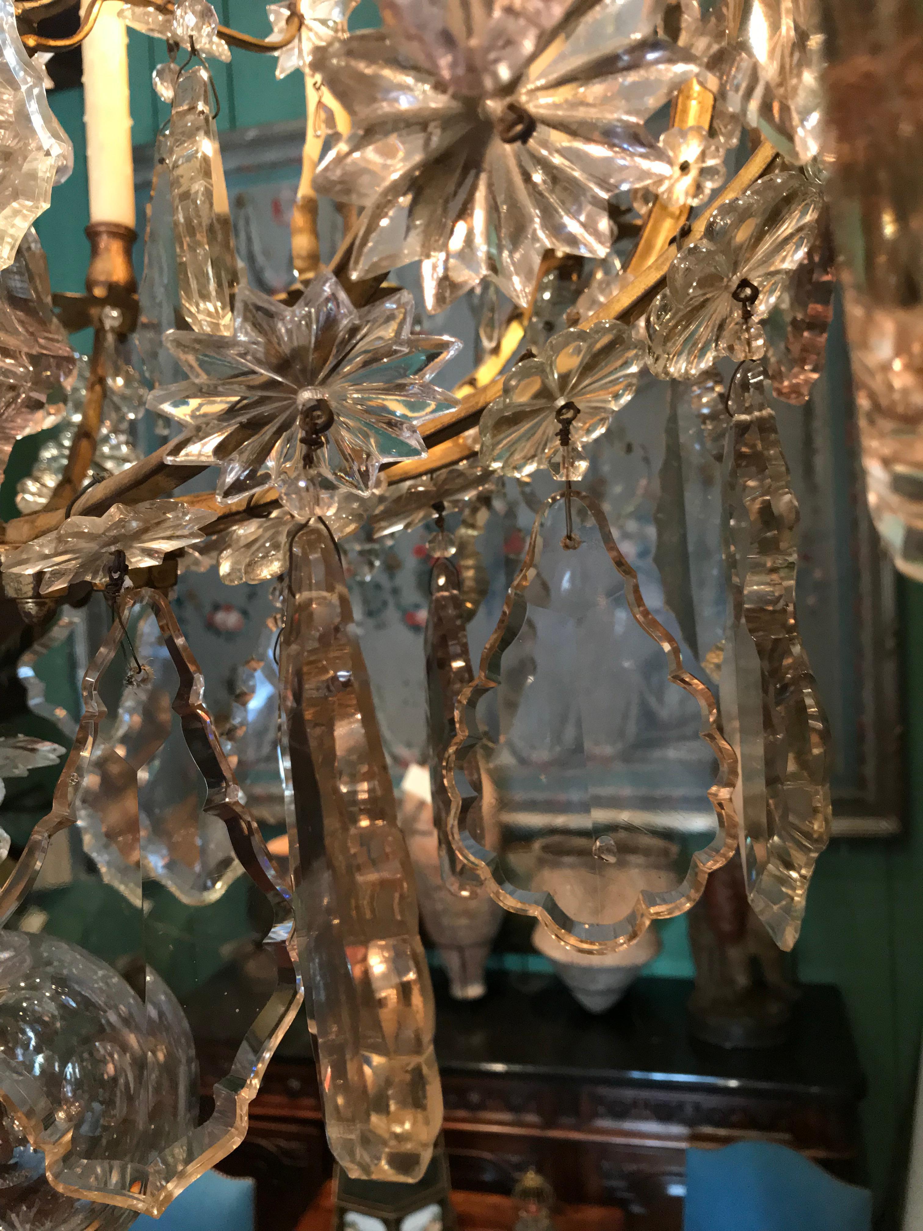 Großer Baccarat-Kristall-Kronleuchter für das Esszimmer, Eingangs-Deckenleuchte und Deckenleuchte mit 12 Lichtern im Angebot 8