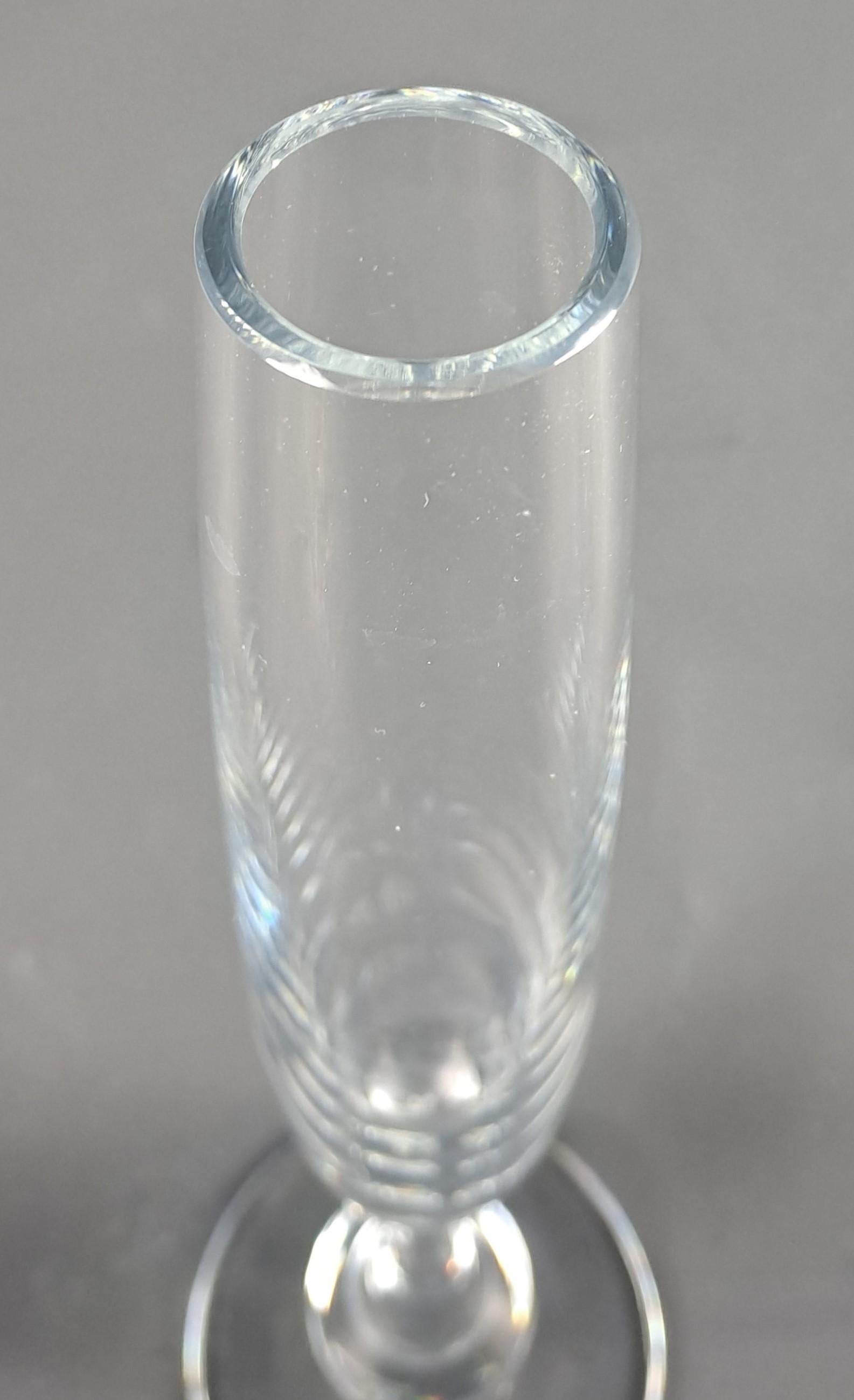 Grande vaso Soliflores di cristallo Baccarat di Boris Tabacoff, modello Pavot In condizioni buone in vendita a BARSAC, FR