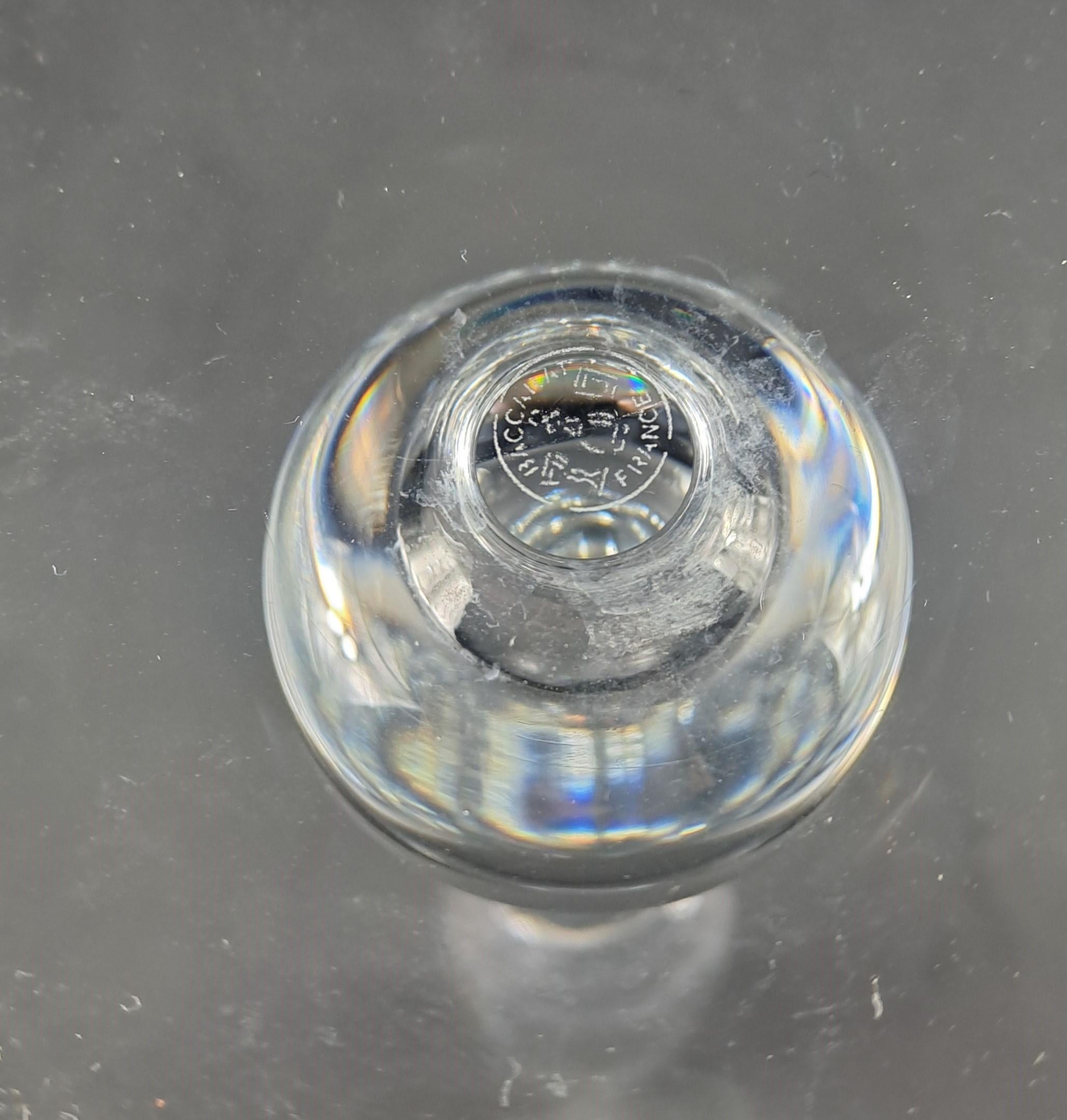 Cristallo Grande vaso Soliflores di cristallo Baccarat di Boris Tabacoff, modello Pavot in vendita