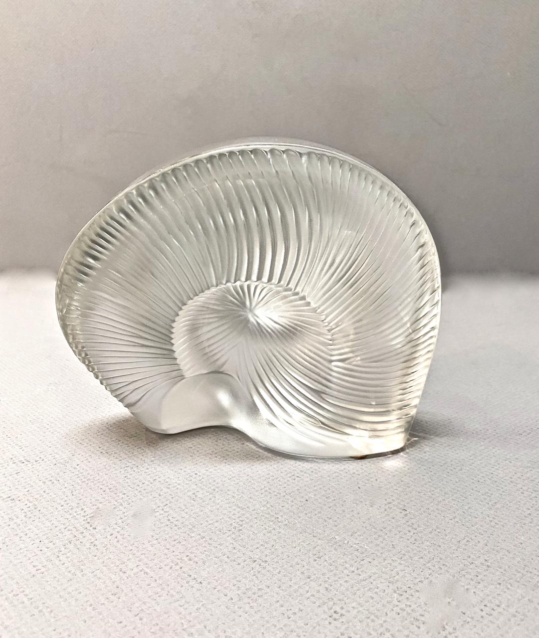 Art Glass Large Baccarat Shell