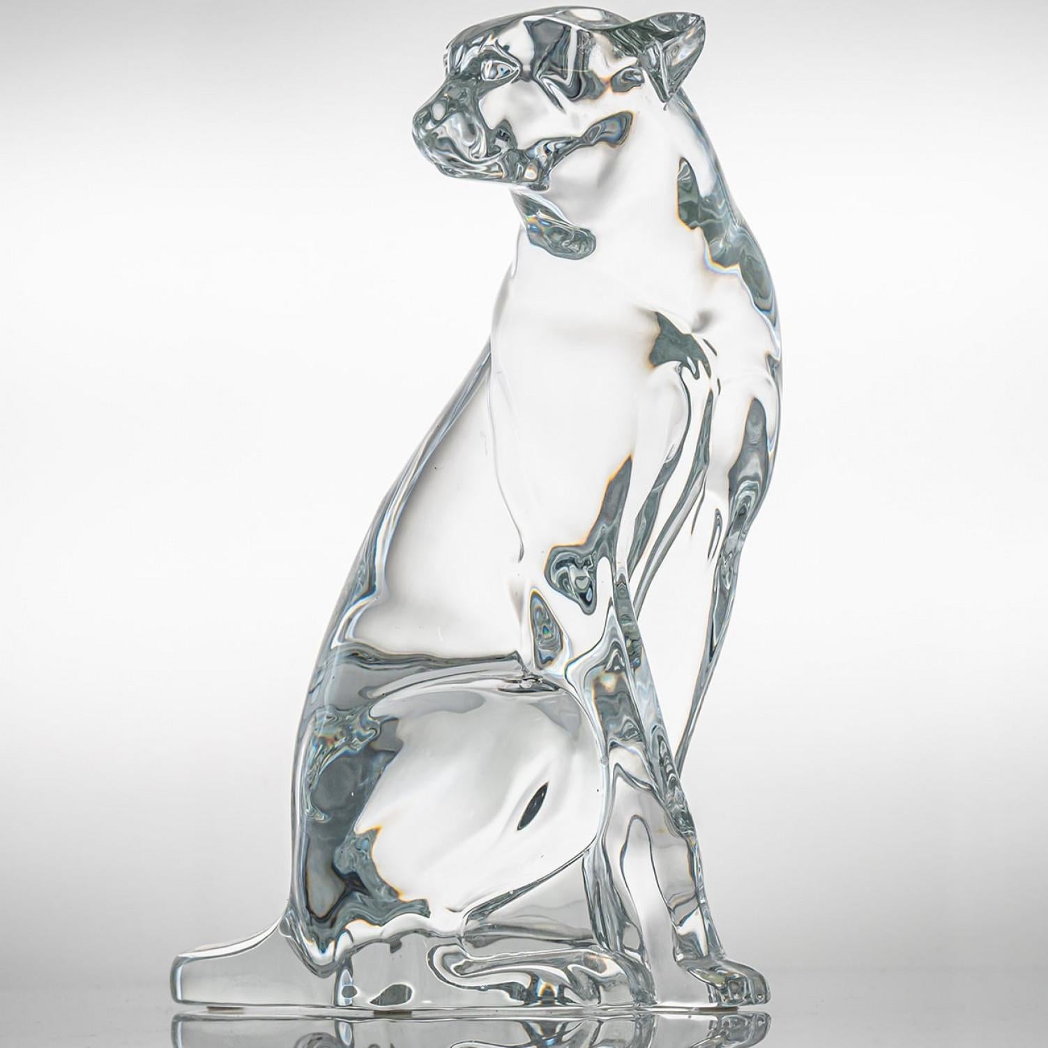 Luxury at its finest,  A collector’s item made by Baccarat in France. This crystal leopard is made by Baccarat.

A cheetah, sculpted from clear Baccarat crystal, sits poised upon its base — a perfect embodiment of grace and power frozen in time. The