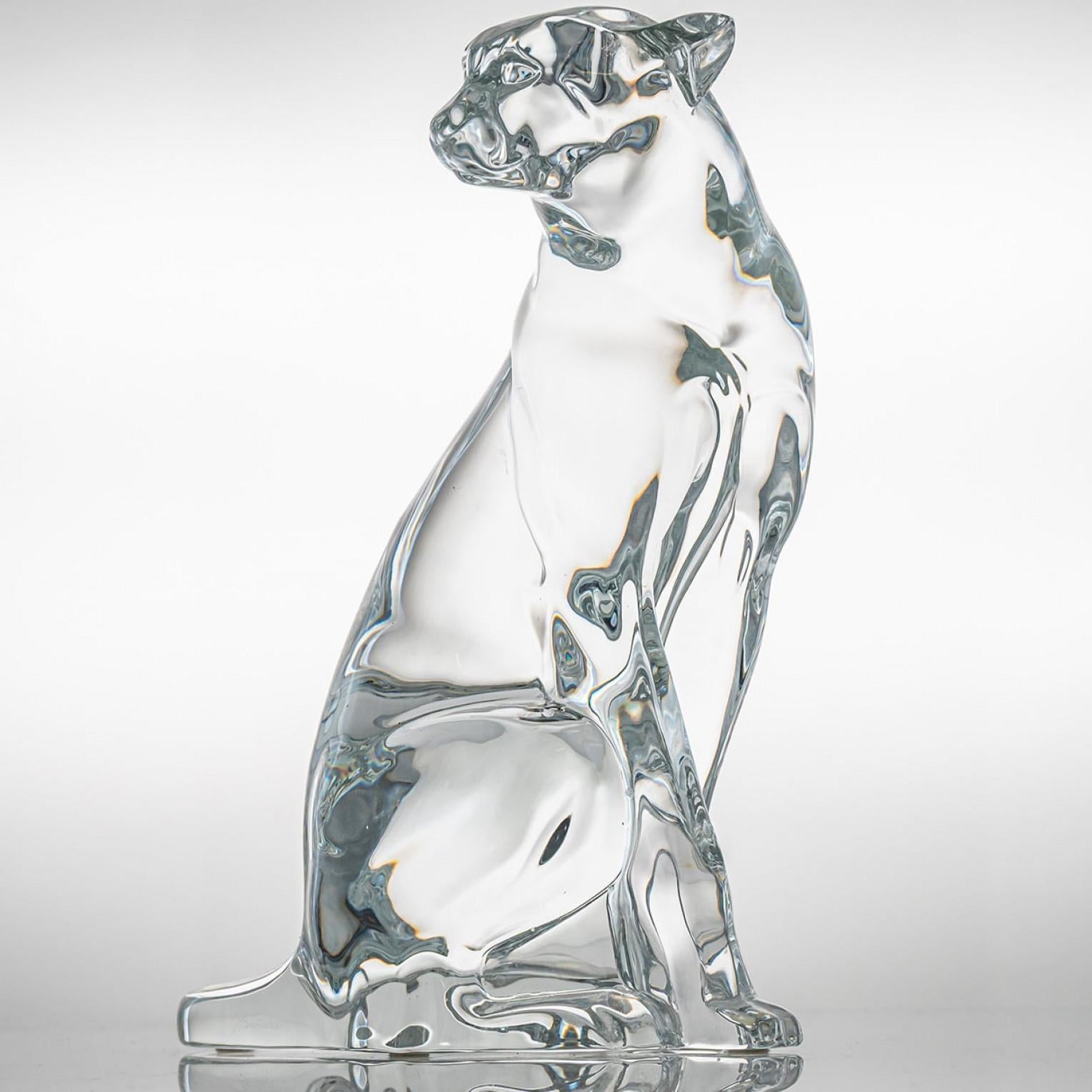 Luxury at its finest,  A collector’s item made by Baccarat in France. This crystal leopard is made by Baccarat.

A cheetah, sculpted from clear Baccarat crystal, sits poised upon its base — a perfect embodiment of grace and power frozen in time. The