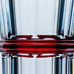 Large Baccarat Vase, Deep Red Crystal,  France
