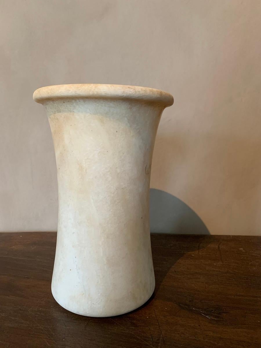 18th Century and Earlier Large Bactrian Alabaster Vessel Vase