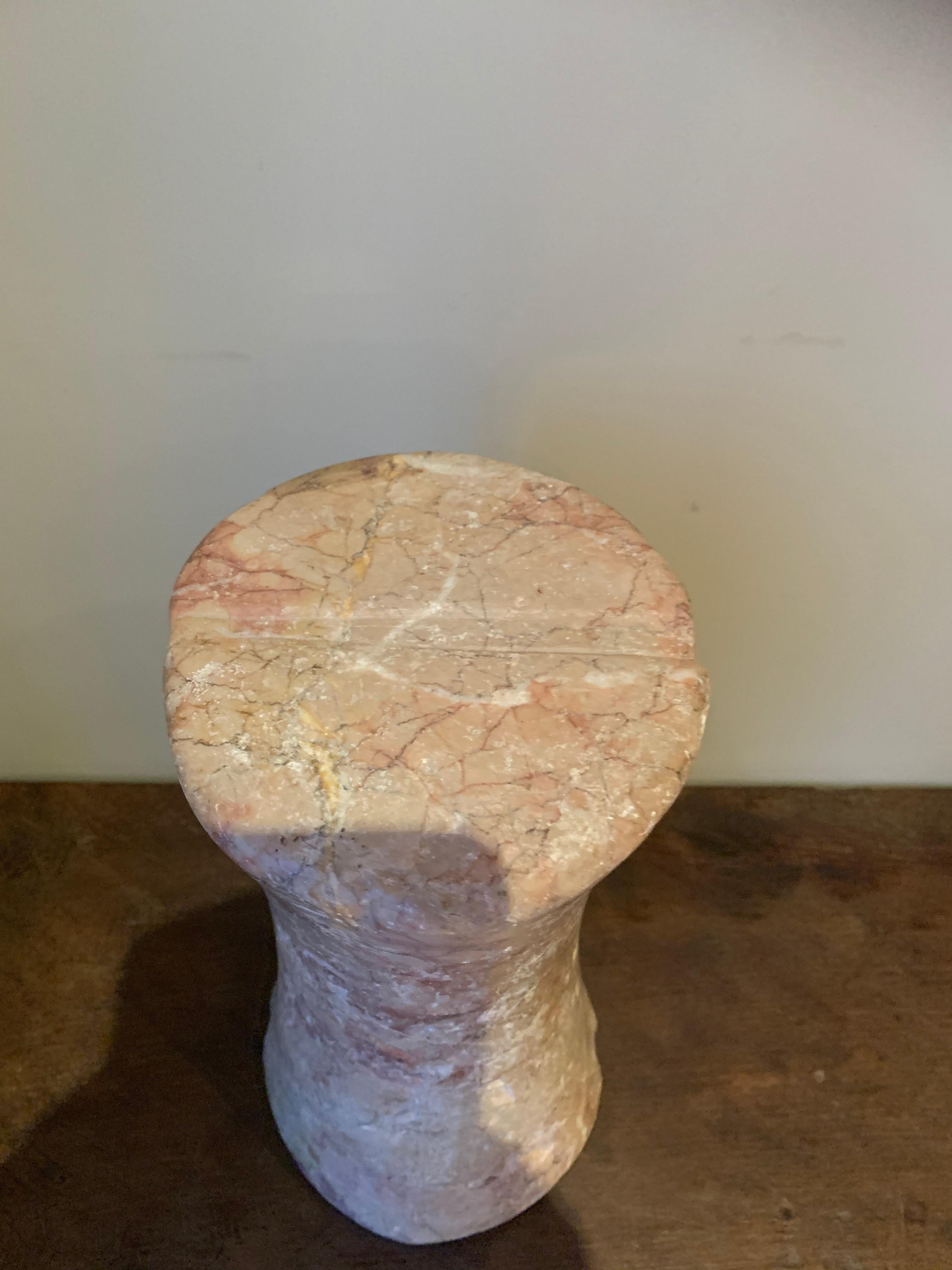 Large Bactrian Bronze Age Marble Column Idol 1