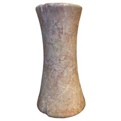 Large Bactrian Bronze Age Marble Column Idol