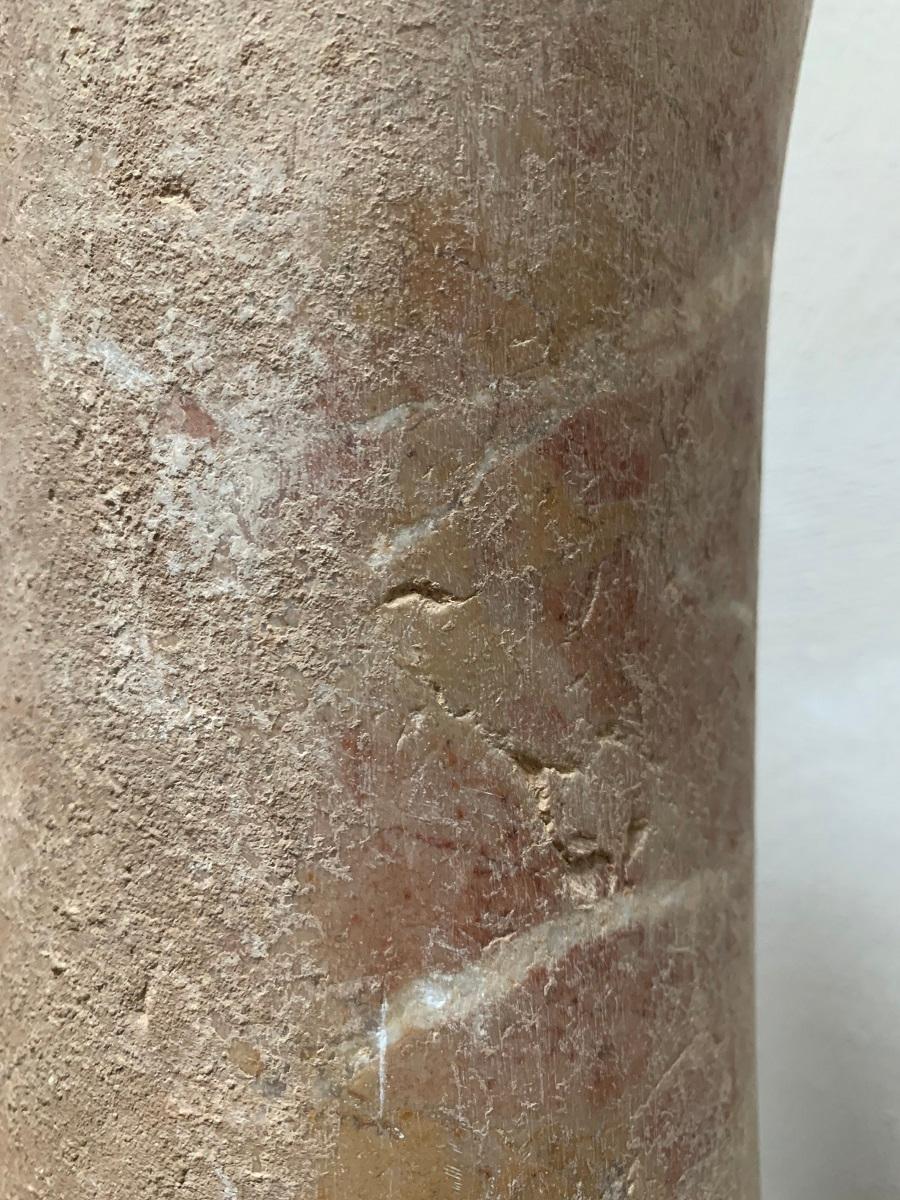 Large Bactrian Marble Column Idol 4