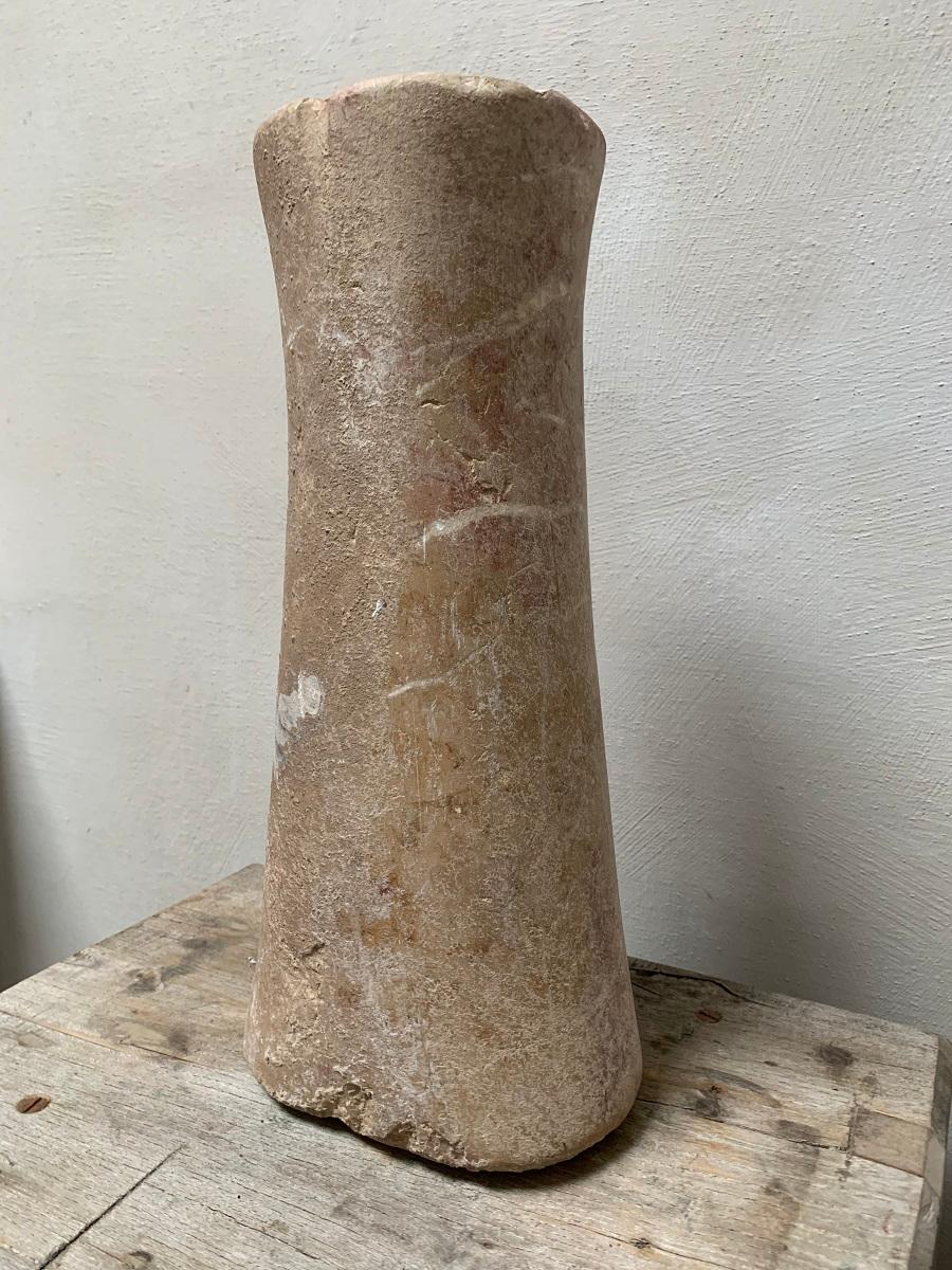Large Bactrian Marble Column Idol 6