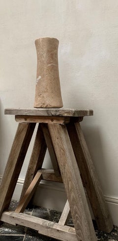 Large Bactrian Marble Column Idol