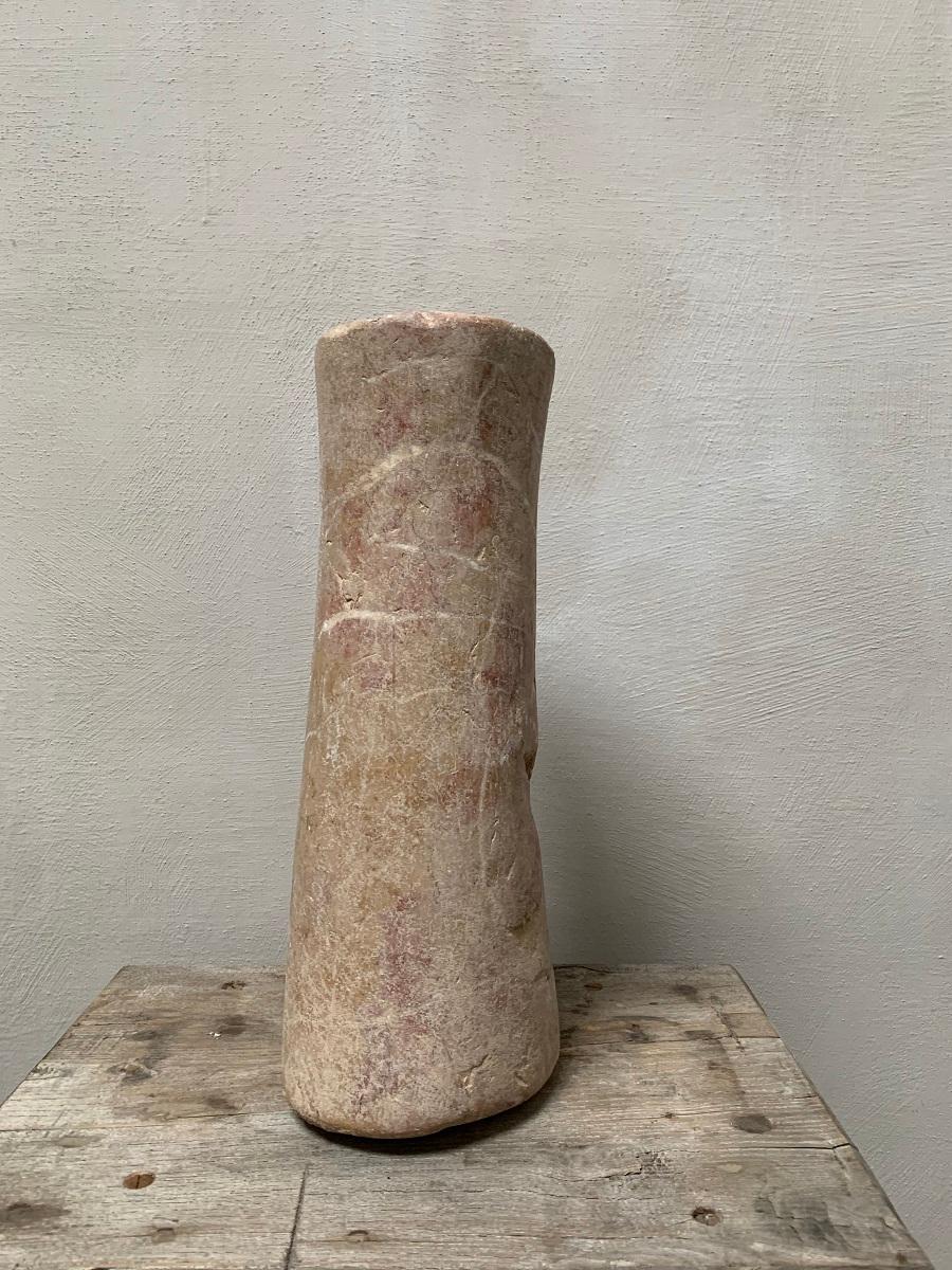 Large Bactrian Marble Column Idol 1