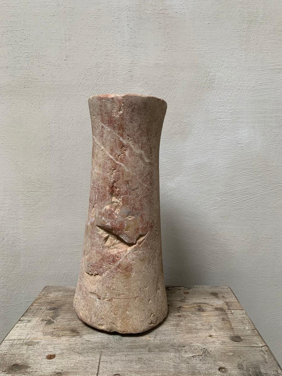 Large Bactrian Marble Column Idol 2