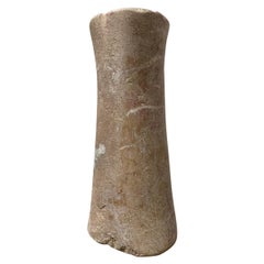 Large Bactrian Marble Column Idol