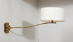 Large Bronze Bagues Bamboo Swing Sconces, France 1950's