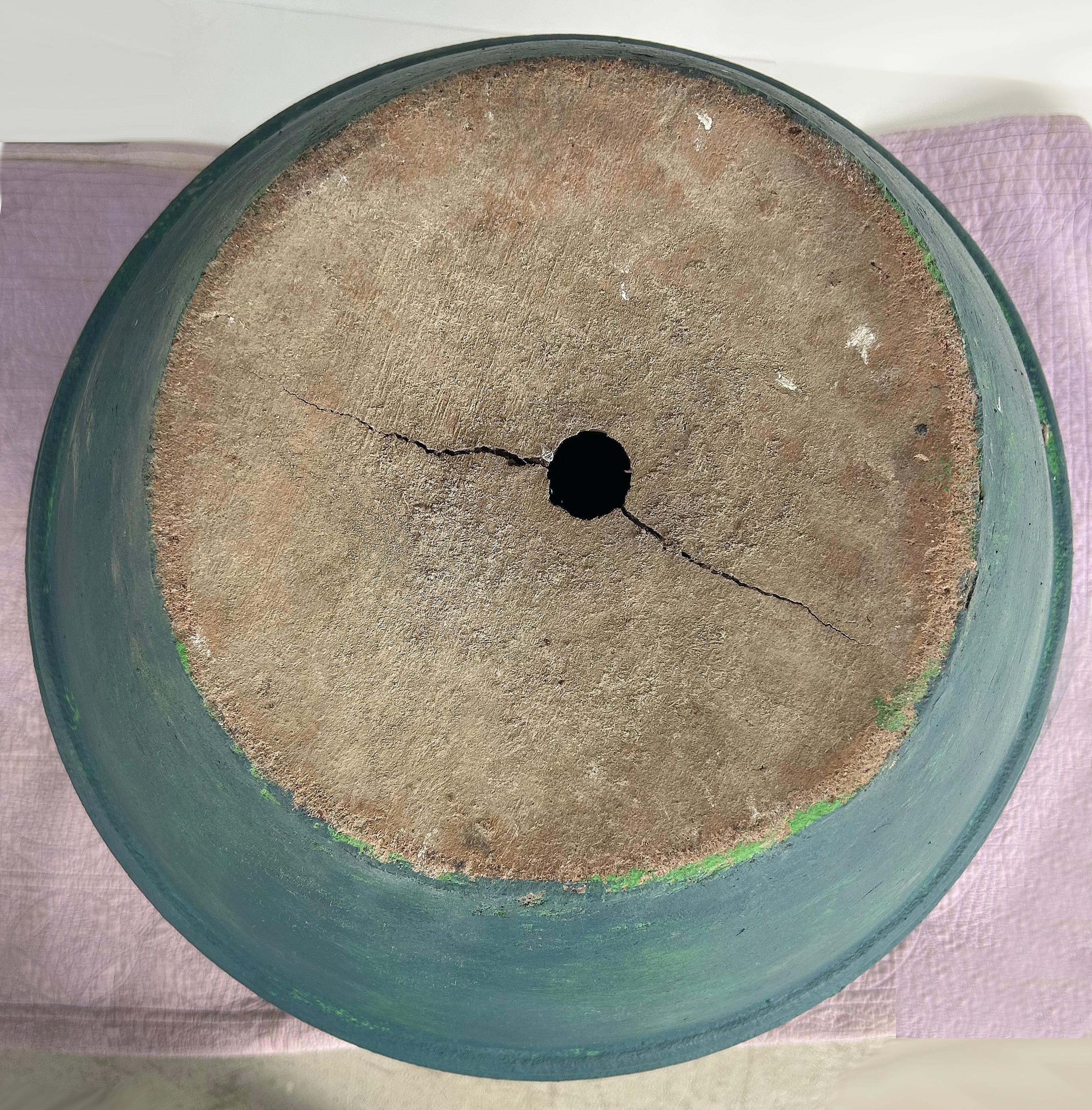 Urna in terracotta di grandi dimensioni Balinese Teal 