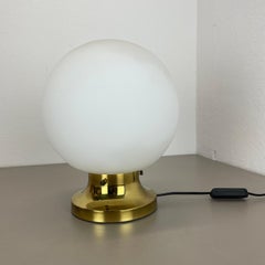 large "BALL" Glass Table Desktop Light Made by Glashütte Limburg, Germany, 1970s