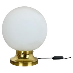 grande lampada da tavolo in vetro "BALL" di Glashütte Limburg, Germania, anni '70