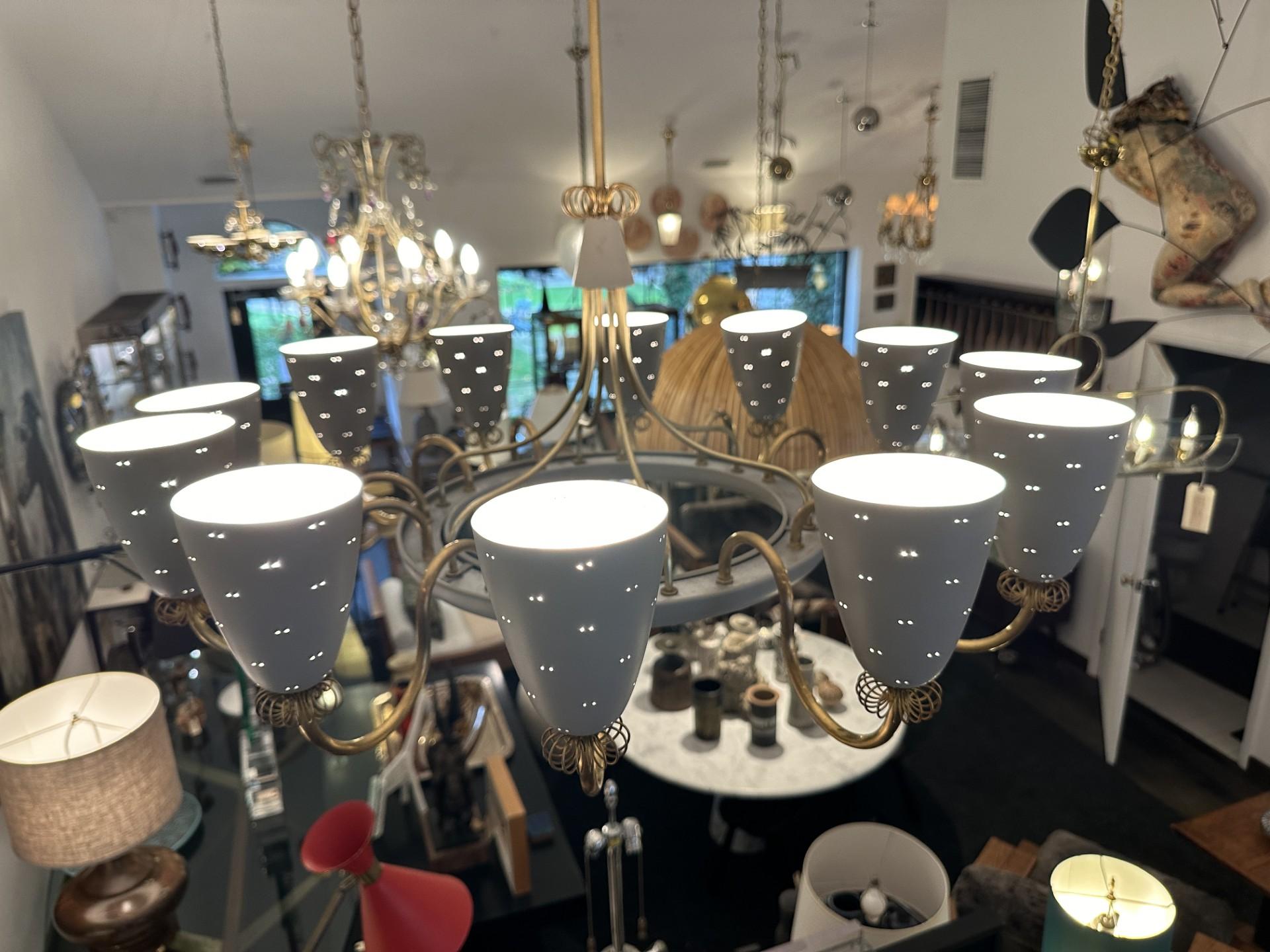 Grand lustre Ballerina de Paavo Tynell pour Lightolier Bon état - En vente à North Miami, FL