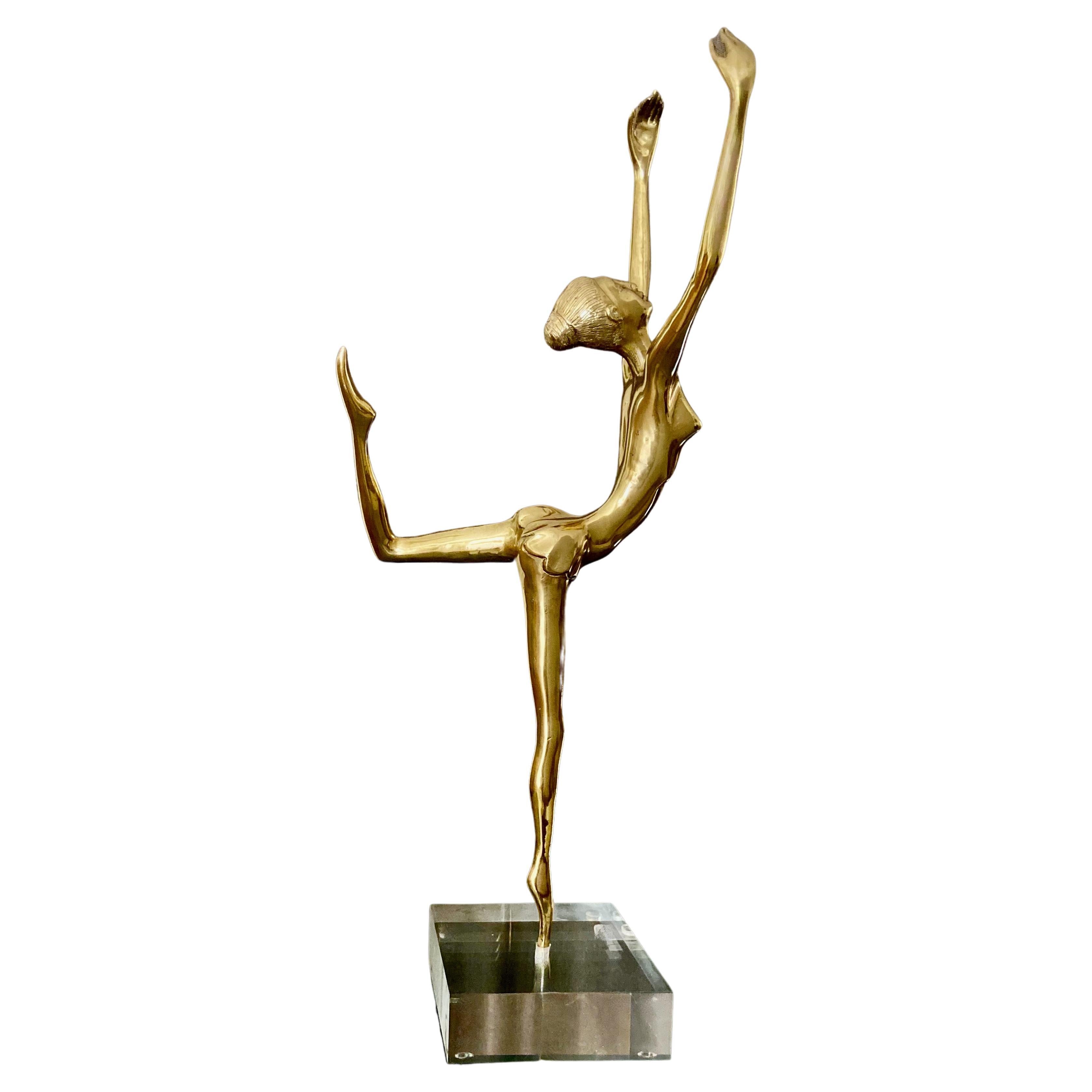 Pair of Large Brass Giraffe Floor Statues at 1stDibs | brass giraffe