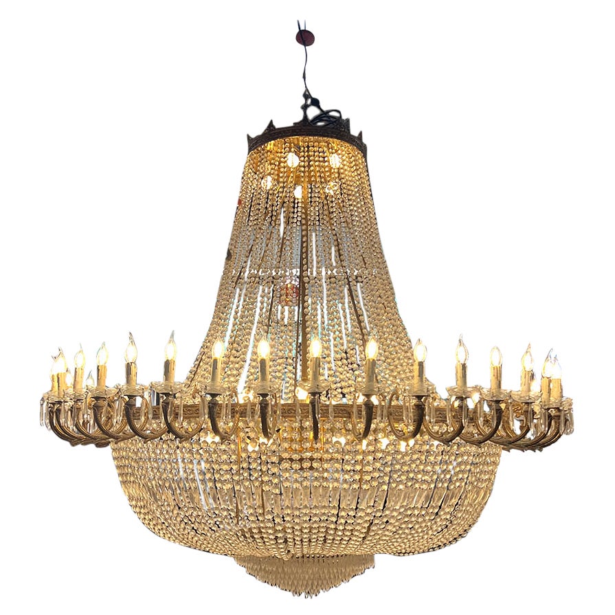 Grand lustre en forme de ballon de 2 m de diamètre en vente
