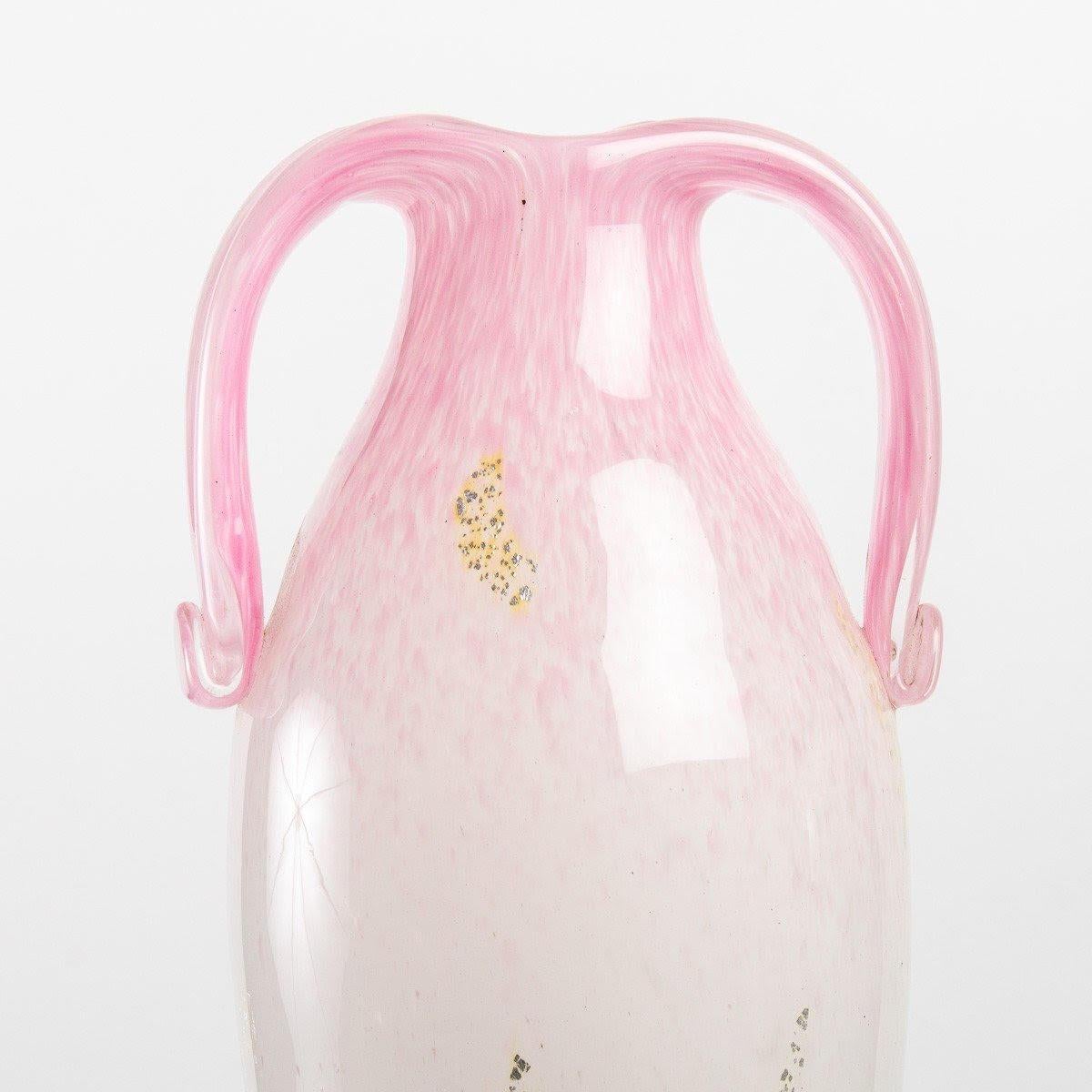Large Baluster Vase by the Artist André Delatte, Art Nouveau.

Glass vase by André Delatte, Art Nouveau period, circa 1900.
H: 48cm , D: 13cm