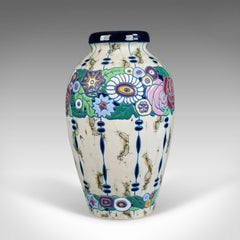 Large Baluster Vase, Czechoslovakian Amphora Pottery, Mid-20th Century