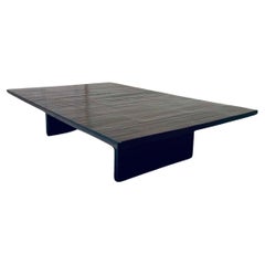 Large Bamboo and Wenge Coffee Table by Axel Vervoordt, Belgium