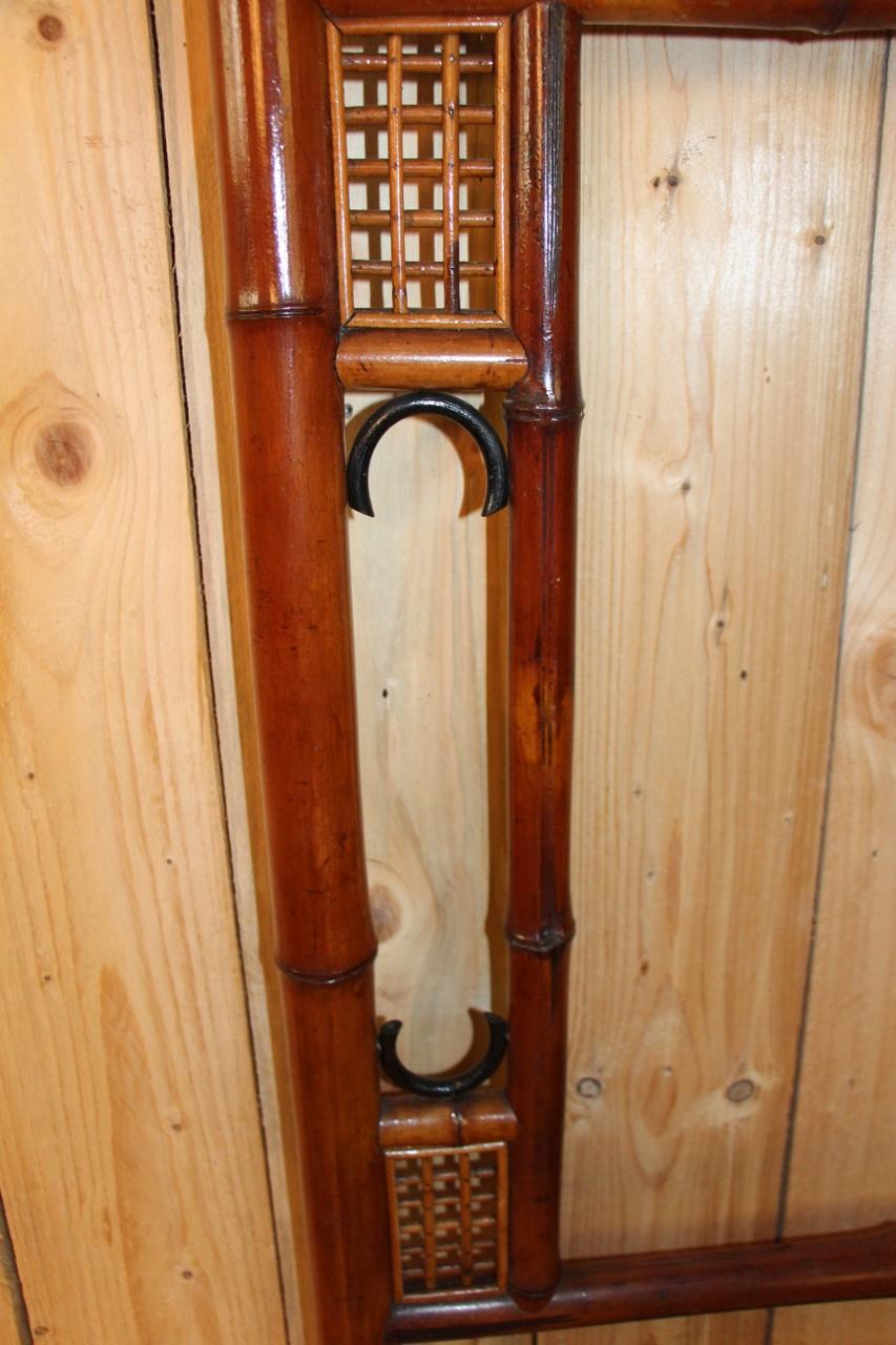 Grand porte-manteau en bambou Fin du 19e siècle en vente 4