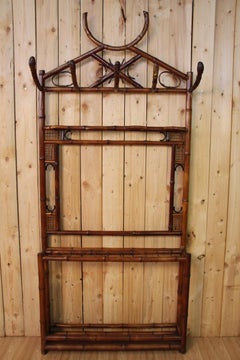 Large Bamboo Coat Rack Late 19th Century