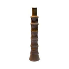 Large Bamboo Design Floor Vase, 1970s